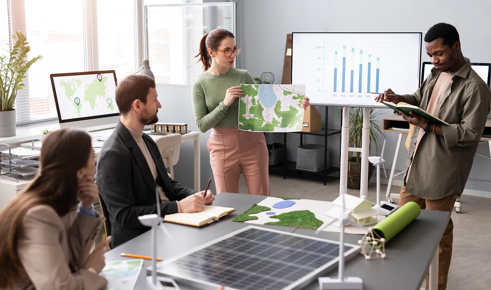 Visualize environmental impacts: